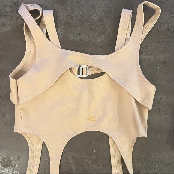 HELIOT EMIL Beige Harness Tank Top - Picture 3 of 4